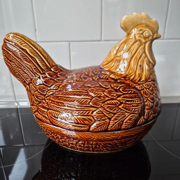 Vintage Keramische Kip Terrine / eierschaal - Made in Japan beschikbaar voor biedingen
