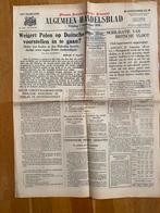 Krant, 1 september 1939, begin van de tweede wereldoorlog, Verzamelen, Militaria | Tweede Wereldoorlog, Ophalen of Verzenden