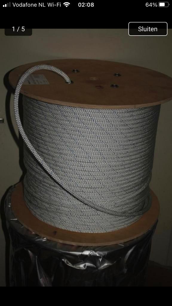 Statisch touw 11 mm, 1,5 euro per meter, Sport en Fitness, Klimsport, Nieuw, Klimsport-accessoire, Ophalen of Verzenden