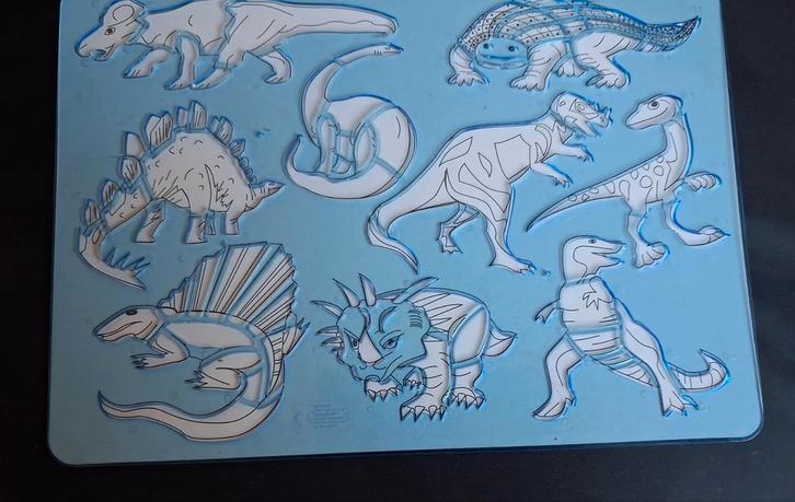 Sjabloon Dino - duurzaam en luxe, Hobby en Vrije tijd, Tekenen, Nieuw, Overige typen, Ophalen