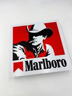 Reclamebord Marlboro sigaretten, aluminium, 40x40 cm, Ophalen of Verzenden, Nieuw, Reclamebord