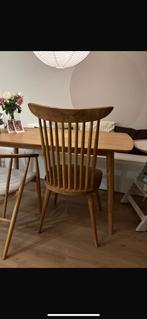 Vier eetkamerstoelen hout - Scandinavisch design, Japandi, Ophalen, Bruin, Zo goed als nieuw, Vier