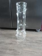 UNIEKE MOOIE LANGE VAAS VAN MURANO / GLAS MET DOORNS, Overige kleuren, Ophalen of Verzenden, Minder dan 50 cm, Glas