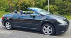 Nieuwe APK, leder, cabrio Peugeot 307 2.0 16V CC 2004 Zwart, Auto's, Peugeot, Te koop, Geïmporteerd, Benzine, 4 stoelen