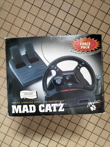 Mad Catz Stuur + Pedalen Nintendo 64 beschikbaar voor biedingen