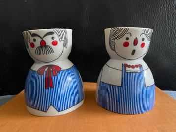 Rauschert Germany. 2 X Vintage porseleinen eierdopje. beschikbaar voor biedingen