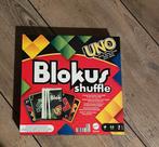 Blokus shuffle UNO editie zgan, Hobby en Vrije tijd, Een of twee spelers, Ophalen of Verzenden, Zo goed als nieuw, Mattel games