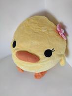 Schattige Eenden Knuffel met Bloem - 45cm, Ophalen of Verzenden, Nieuw, Eend