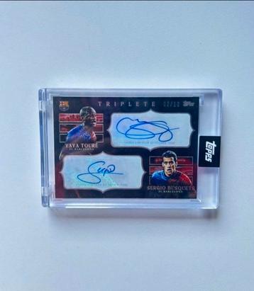 Fc Barcelona  Topps dual handtekening  beschikbaar voor biedingen