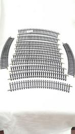 Jouef H0 870 gebogen rails R= 385 12 stuks, Gebruikt, Gelijkstroom, Jouef, Rails
