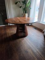 Ronde eethoek tafel mango hout 1.60, Huis en Inrichting, Tafels | Eettafels, Ophalen, 150 tot 200 cm, Rond, Zo goed als nieuw
