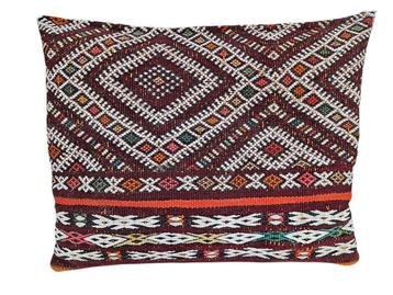Handmade oriental wool Kelim Cushion vintage Marocco 30x46cm beschikbaar voor biedingen