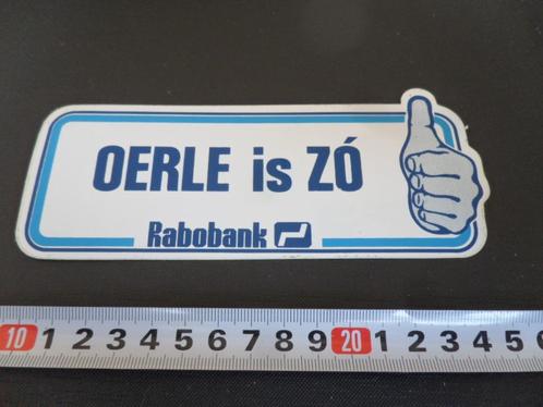 sticker OERLE IS ZÓ duim omhoog rabobank letter 2*, Verzamelen, Stickers, Zo goed als nieuw, Bedrijf of Vereniging, Ophalen
