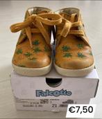Falcotto leren schoenen maat 21 met ananasjes, Jongetje of Meisje, Falcotto, Ophalen of Verzenden, Gebruikt