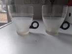 Theeglazen 2 stuks, Huis en Inrichting, Keuken | Servies, Ophalen of Verzenden, Glas, Overige stijlen, Glas of Glazen