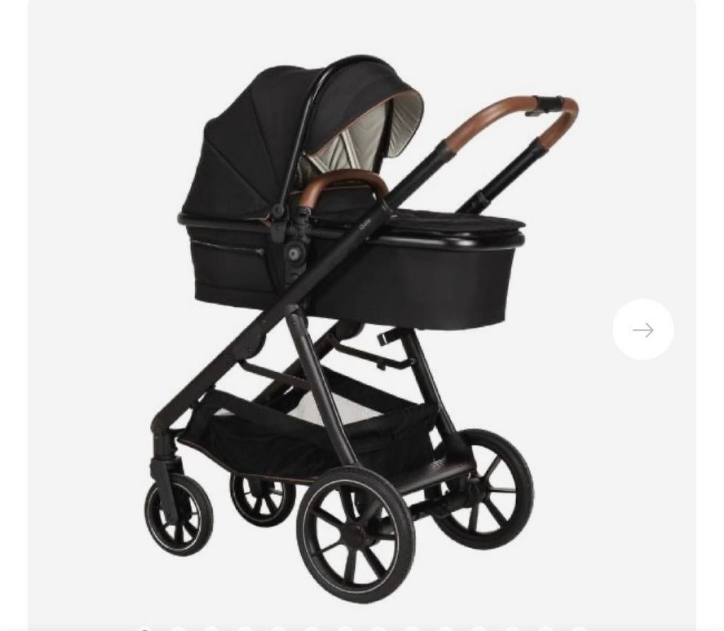Qute Q kinderwagen met pram, Gebruikt, Combiwagen, Verstelbare duwstang, Ophalen