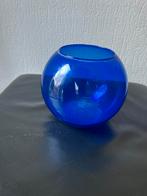 Cobalt blauwe bol vaas, Antiek en Kunst, Ophalen of Verzenden