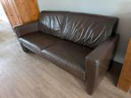 Montel Leren bank 2,5 zits, bruin., Huis en Inrichting, Banken | Bankstellen, Ophalen, Gebruikt, 75 tot 100 cm, 200 tot 250 cm