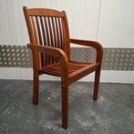 OXFORD Houten stoel bureaustoel tuinstoel met armleuningen, Ophalen, Gebruikt, Overige kleuren, Vintage design Mid Century tuinstoel