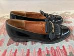Leuke vintage loafers uit Frankrijk, horsebit, zwart, 37, Ophalen of Verzenden, Vintage, Gedragen, Instappers