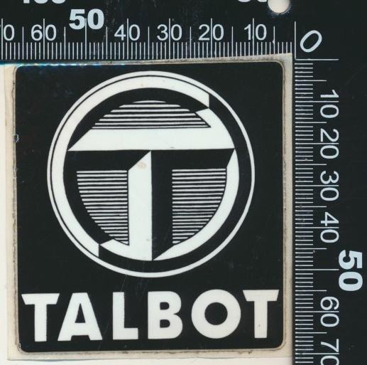 Sticker: Talbot (3), Verzamelen, Stickers, Zo goed als nieuw, Auto of Motor, Ophalen of Verzenden