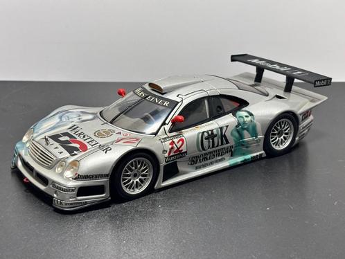 Mercedes Benz CLK GTR nr12 D2 Warsteiner Modelauto, Hobby en Vrije tijd, Modelauto's | 1:18, Zo goed als nieuw, Auto, Maisto, Ophalen of Verzenden