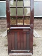 Voordeur hardhout, Doe-het-zelf en Verbouw, Gebruikt, 80 tot 100 cm, Ophalen of Verzenden, Buitendeur
