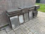 Grindtegels 30x60cm GRATIS! 14m2., Tuin en Terras, Ophalen, Gebruikt, 10 m² of meer, Beton