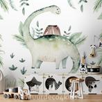 Dinosaurus behang kinderkamer | vlies-vinyl | Muurdeco4kids, Verzenden, Nieuw, Wanddecoratie