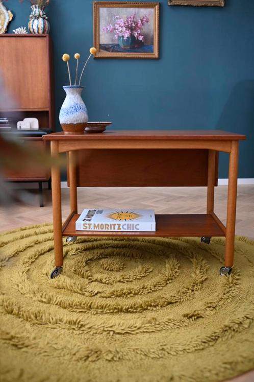 60’s trolley/bijzettafel/salontafel Poul Volther voor Gemla, Huis en Inrichting, Tafels | Salontafels, Minder dan 50 cm, 50 tot 100 cm