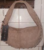 Superleuk tasje van imitatiesuede  met studs [Amisu ], Sieraden, Tassen en Uiterlijk, Tassen | Schoudertassen, Ophalen of Verzenden