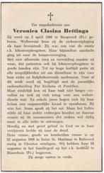 Veronica C. Hettinga 1886 Burgwerd (F) + 1968 Bolsward, 82 j, Verzenden