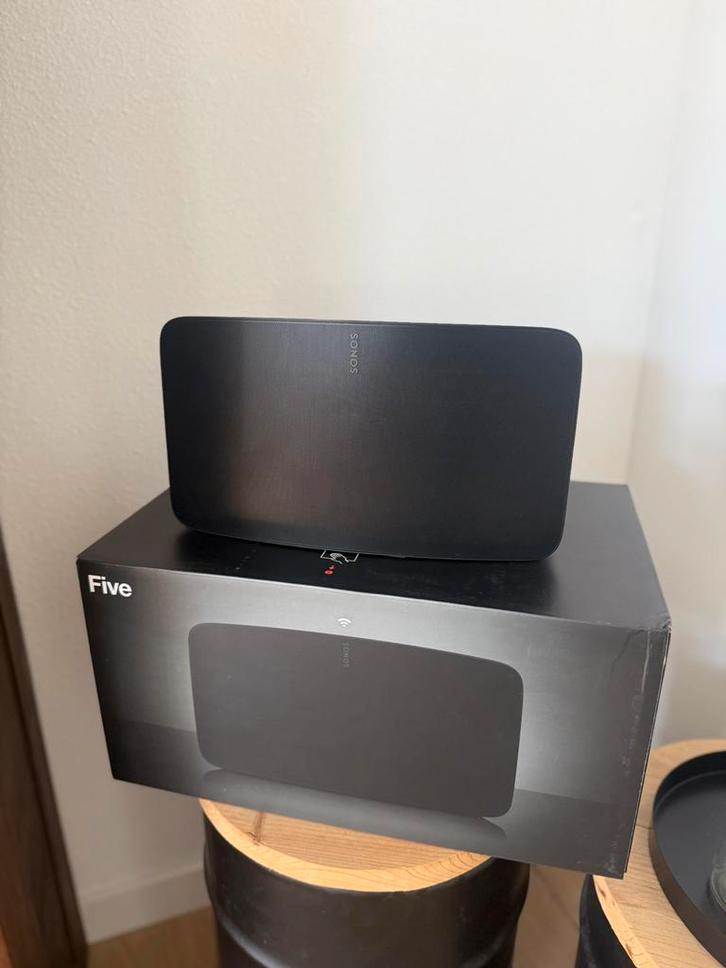 Sonos Five Gen 3 | Zwart | Nieuwstaat!, Audio, Tv en Foto, Luidsprekers, Zo goed als nieuw, Center speaker, 120 watt of meer, Sonos