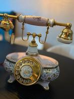 Nostalgische Telefoon met Bloemenmotief - Jaren 80 Decoratie, Ophalen of Verzenden