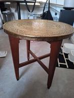 Oosters rooktafeltje jaren 20/30 met messing blad, Ophalen of Verzenden