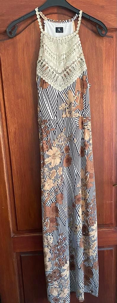 K-Design Jurk Maat L/XL, Kleding | Dames, Jurken, Zo goed als nieuw, Maat 42/44 (L), Overige kleuren, Onder de knie, Ophalen of Verzenden