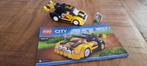 LEGO set 60113 Gele Rallyauto, Ophalen of Verzenden, Zo goed als nieuw, Complete set, Lego