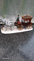 Tekoop lemax, paard en wagen en twee figuren, Ophalen of Verzenden, Gebruikt