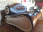 Italiaans design 3 zitsbank en fauteuil anderhalf zits, Ophalen, Gebruikt, 75 tot 100 cm, 200 tot 250 cm