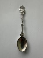 Verzilverd KNVB voetbal lepeltje. Theelepeltje lepel. HH 90., Antiek en Kunst, Antiek | Bestek, Ophalen of Verzenden