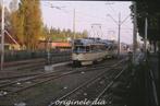h1054: dia van HTM PCC's serie 1200, Delfteselaan, '80s, Ophalen of Verzenden, Gebruikt, Tram, Kaart of Prent