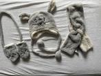 Baby muts, sjaal en wantjes konijn, Kinderen en Baby's, Babykleding | Mutsen, Sjaals en Wanten, Ophalen of Verzenden, Gebruikt