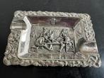 Oude verzilverde Asbak Hooikaas 12/8 cm, Ophalen of Verzenden