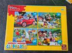 4 in 1 puzzel Mickey Mouse, Kinderen en Baby's, Speelgoed | Kinderpuzzels, 10 tot 50 stukjes, Gebruikt, Ophalen of Verzenden