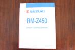 Suzuki RM Z450 2007 motorcycle owner's service manual, Ophalen of Verzenden, Suzuki