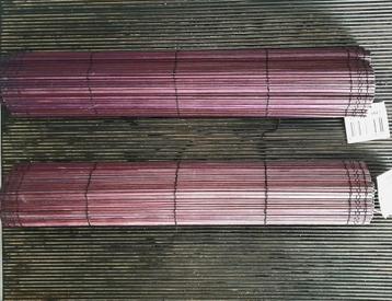 2 nieuwe handgemaakte fijne-bamboe placemats donkerpaars beschikbaar voor biedingen