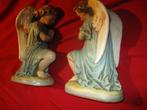 2 brocante knielend engeltjes,, Ophalen of Verzenden
