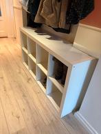 Witte IKEA Kallax kast 77x147, Ophalen, Met plank(en), Kunststof, Gebruikt