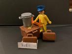 Vintage playmobil cargomedewerker met bagage 3323, Ophalen, Gebruikt, Complete set