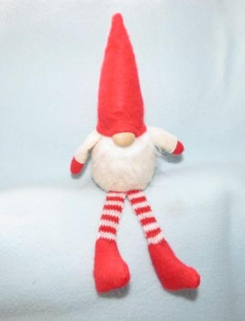 Zweedse jultomte kerstkabouter met bungelbeentjes NIEUW beschikbaar voor biedingen